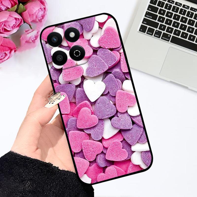 Case For Honor 200 Smart 5G Capa X7c 4G Cute Shockproof Silicone Phone Cover For Huawei Honor Play 60 Plus Bumper Play 9T Coque