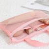 Pink Mesh Multi-Pocket Mini Makeup Bag Swimming Bag Portable Travel Storage Bag Portable Bath Bag Beach Bag One Pack