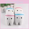 Charming Squishy Cartoon Smiley Teeth Slow Rising Pendant With Soft Plush Appeal