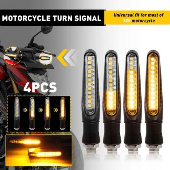 4 Pack Universal Motorcycle Turn Signal Flasher Amber Lights Fits Suzuki DRZ400s