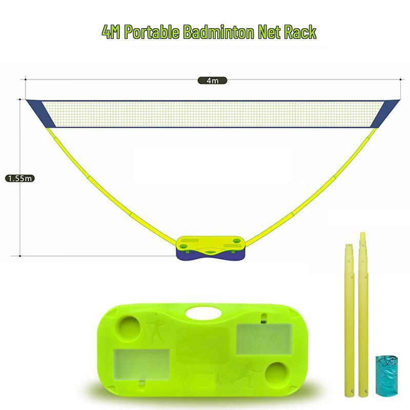 Portable Outdoor Badminton Net Stand Set