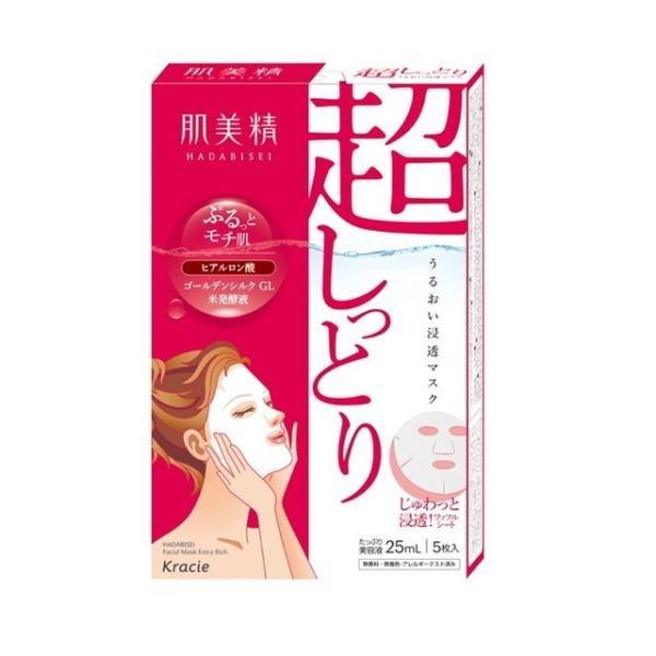 

Japan Kracie Hadabisei Moisture Penetration Mask Extra Rich 5 sheets 5 sheets