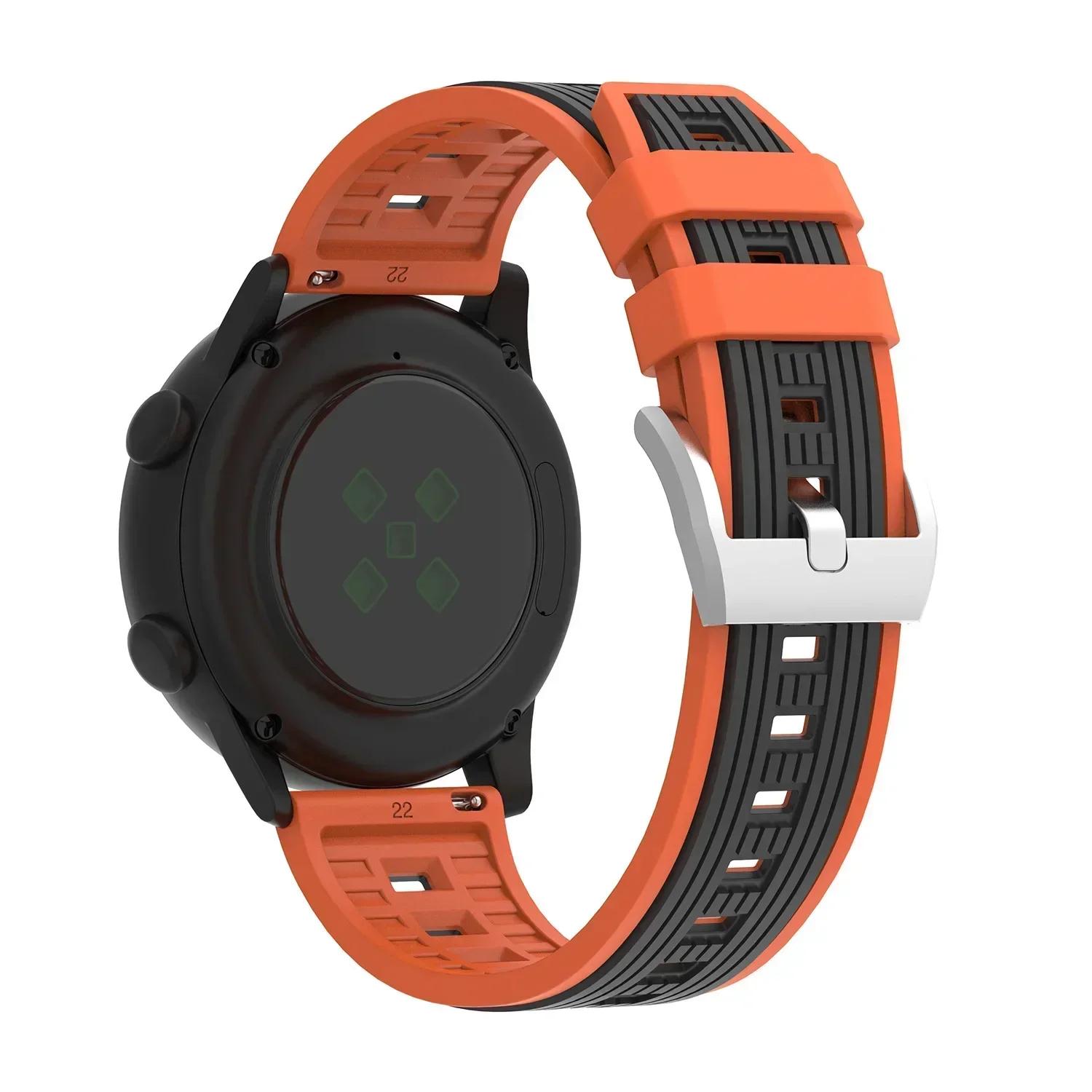 

Силиконовый спортивный ремешок 22 мм 20 мм для Amazfit Active 2/GTS 2 3 4, браслет для Amazfit Balance/Stratos/GTR 2 3 4 42 мм 20mm Universal