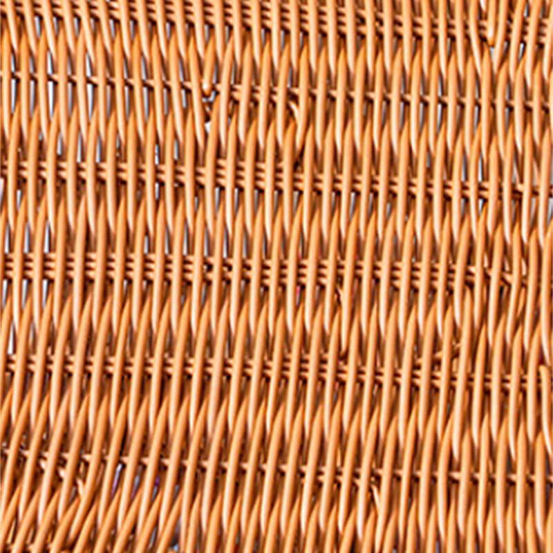 Woven Rattan Style Compartmental Storage Basket