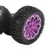 4Pcs 1Celsius10 Scale RC Car Wheels and Tires Aluminium Alloy Wheel   Rubb  Tires for 1Celsius10 Remote Control Car