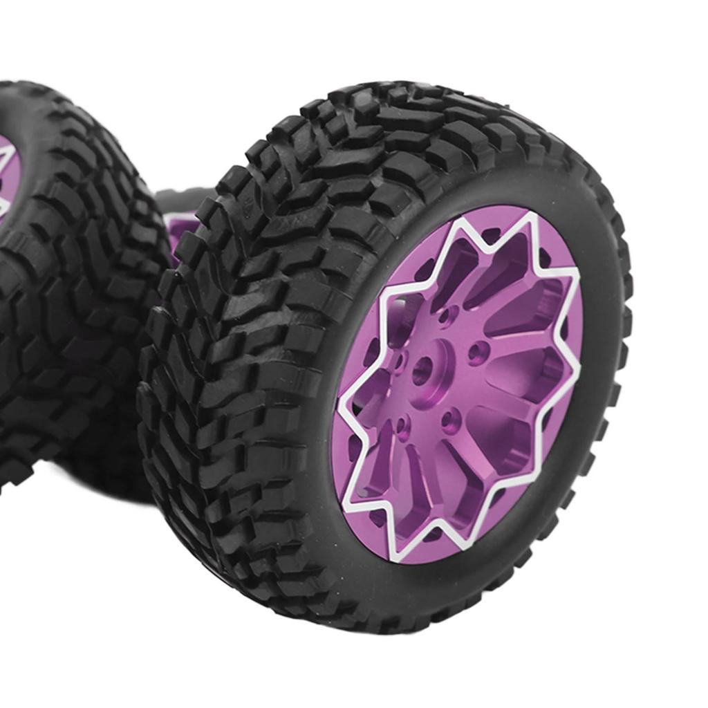 4Pcs 1Celsius10 Scale RC Car Wheels and Tires Aluminium Alloy Wheel   Rubb  Tires for 1Celsius10 Remote Control Car