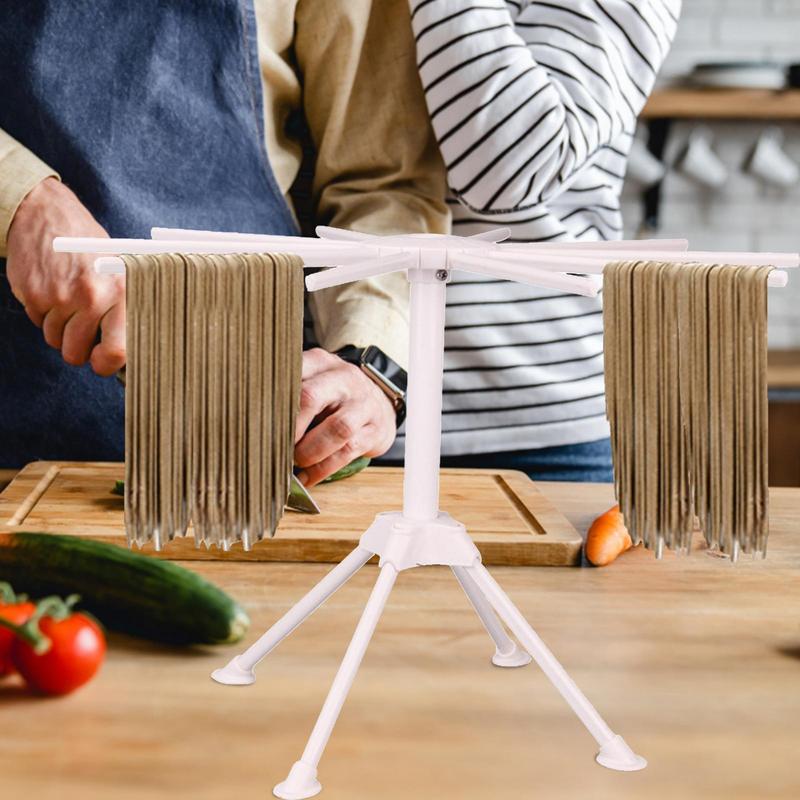 Spaghetti Stand Folding Noodle Rack With Transfer Wand And 10 Arms Spaghetti Tree Stand Hanger For Kitchen Easy Storage
