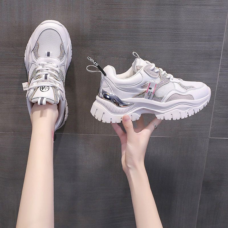 Chunky Gym Sports Shoes for Women 2024 Fashion Running Tennis Canvas Basketball Casual Sneakersy Women's Shoes Trend on Platform