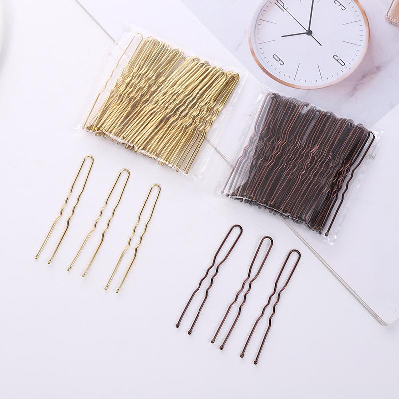 Schwarze U-förmige Haarnadeln: Kleine Baby-Haarspangen für Maskenbildner und Haaraccessoires