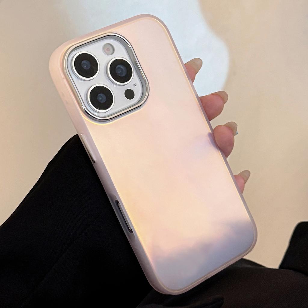 Pink Laser IMD Suitable for Iphone15 Mobile Phone Case 16Prmax Apple 11 Anti Fall 14 Electroplating 13 Hard 12
