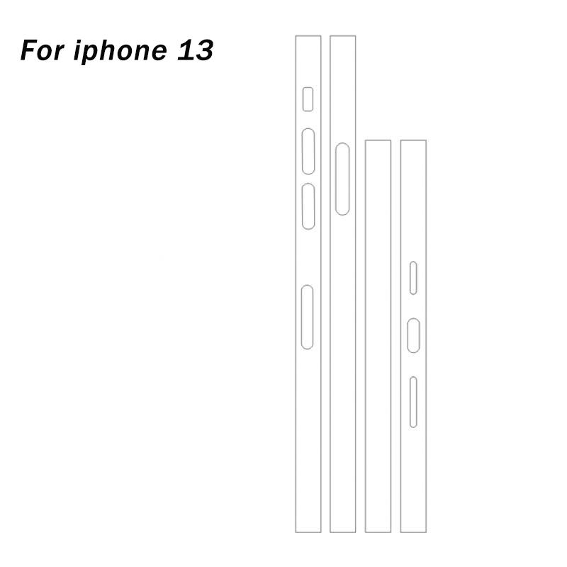 1-3Set Side Hydrogel Film For iPhone 16 15Pro Max 16Plus 14Plus 14 13Pro Max HD Clear Anti Scratch Border Frame Screen Protector
