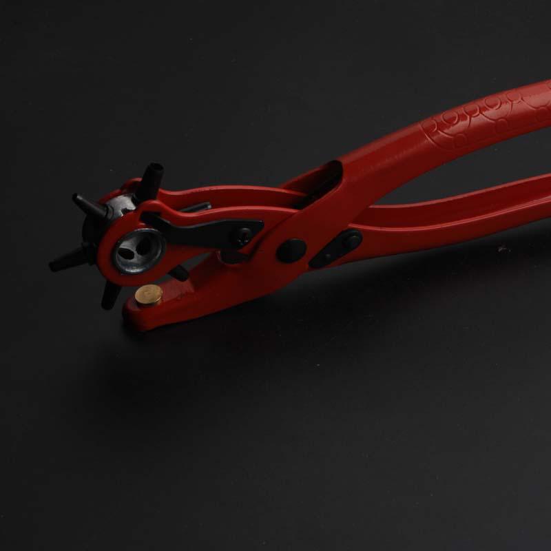Red Single Section Hole Punch Pliers