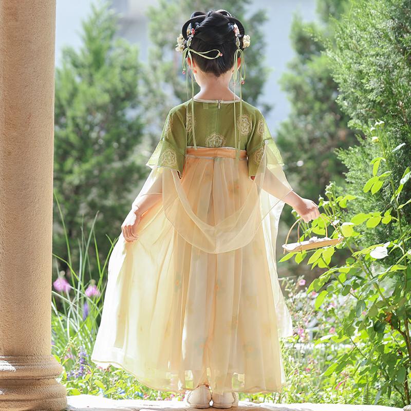 Bamino Girls' Summer Hanfu Dress