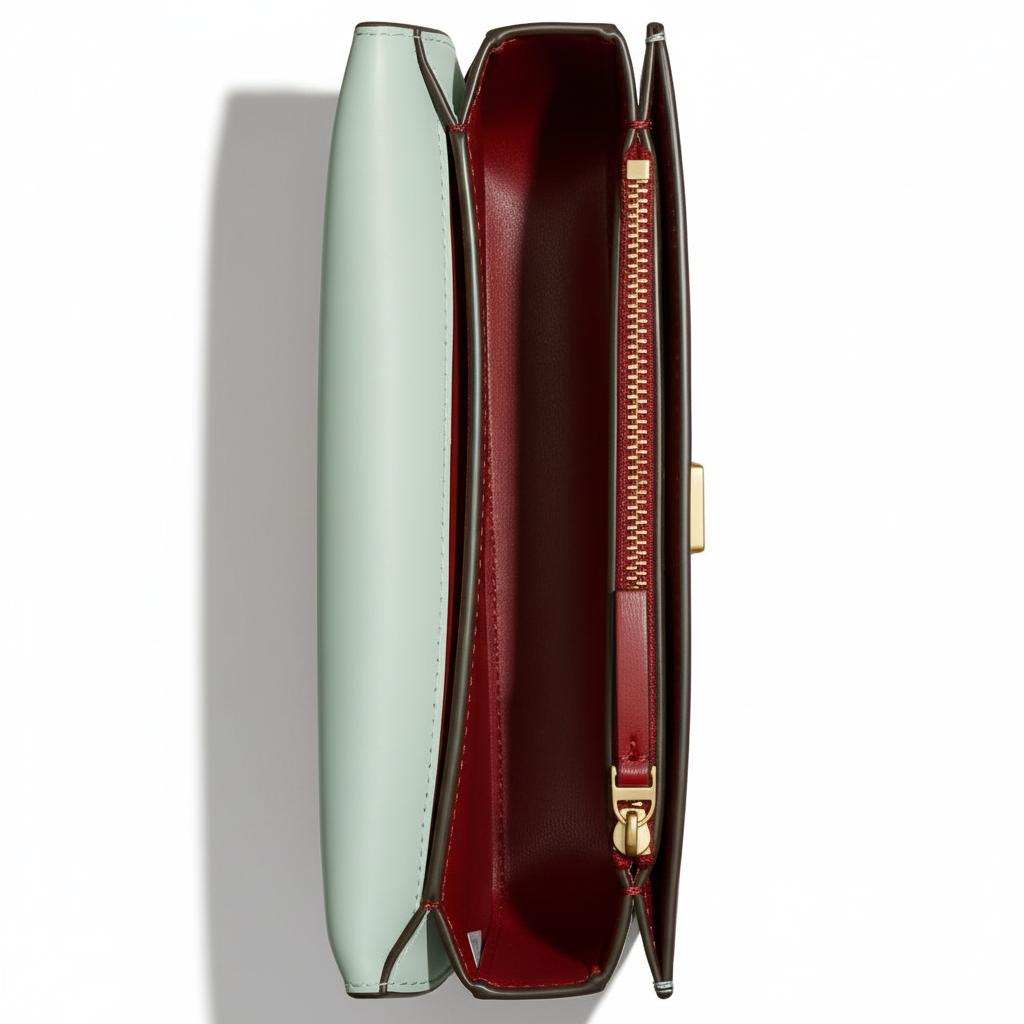 Tory Burch Eleanor Metal Logo Magnetic Closure Rectangular Handbag Women Shoulder Bag Mint-Green 162767-400