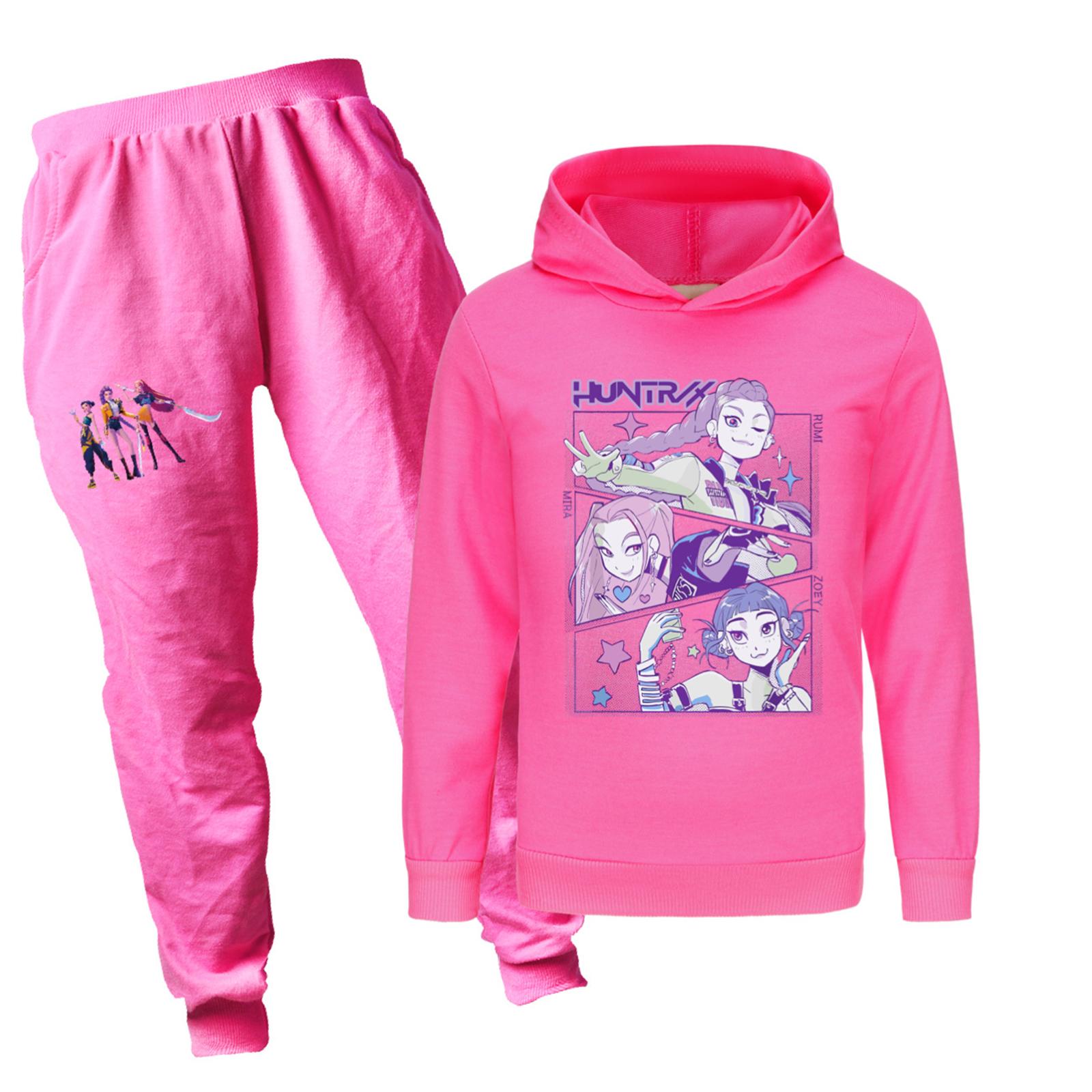 

Детский худи и брюки, двухпредметный спортивный костюм, комплект свитшота с длинным рукавом и принтом 170