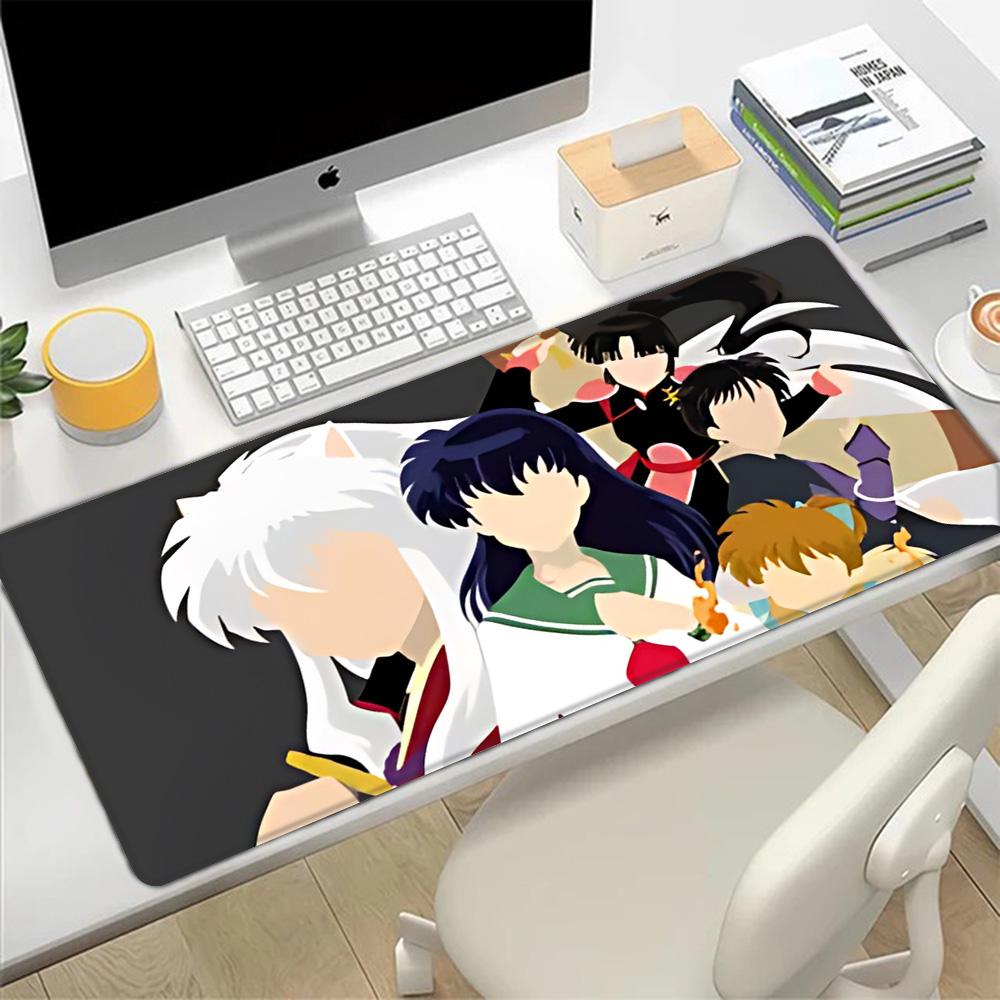 Anime Inuyasha Mousepad HD Printing Computer Gamers Locking Edge Non-slip Mouse Pad XXL90x40cm Keyboard PC Desk Pad