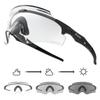 Scvcn Blaue Photochrome Radsport-Sonnenbrille für Herren ROTE Photochrome MTB-Brille Cycl Mountainbike-Brille Sportbrille