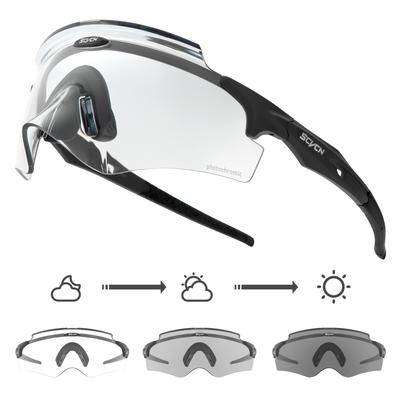 Scvcn Blue Photochromic Cycling Sunglasses for Men RED Photochromic MTB Bike Glasses Cycl Mountain Bicycle Goggle Sports Eyewear