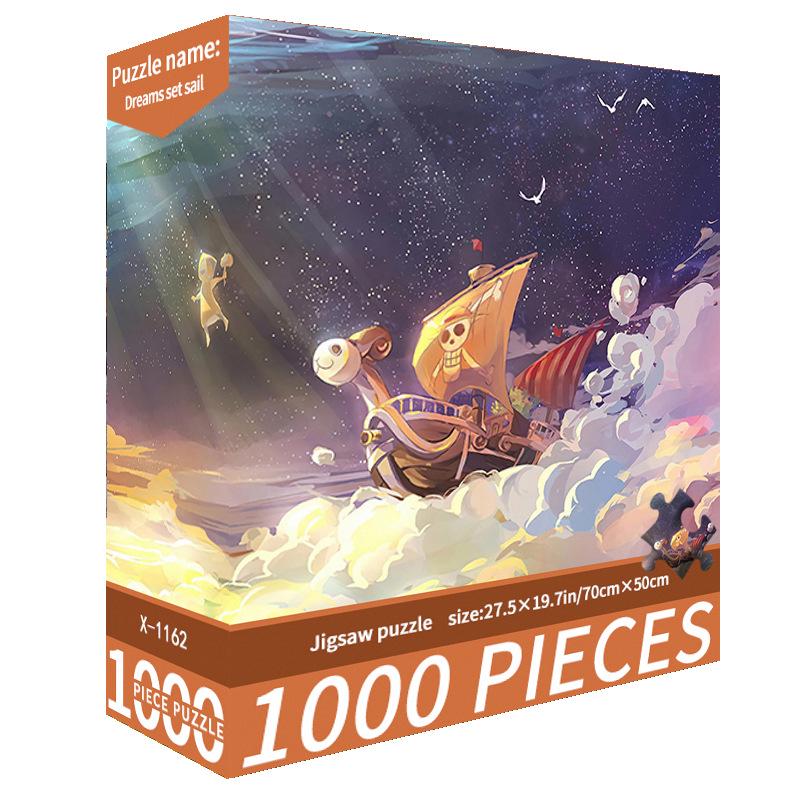 1000-Piece Cute Challenging Educational Jigsaw Puzzle for Adults - Stress Relief Birthday Gift for Her