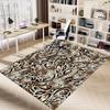 1PC Leopard Print Tiger Skin Non-Slip Floor Carpet Compatible for Office&Living Room&Bedroom&Dining Room - Flat- Soft & Pattern, Vibrant Colors-W302