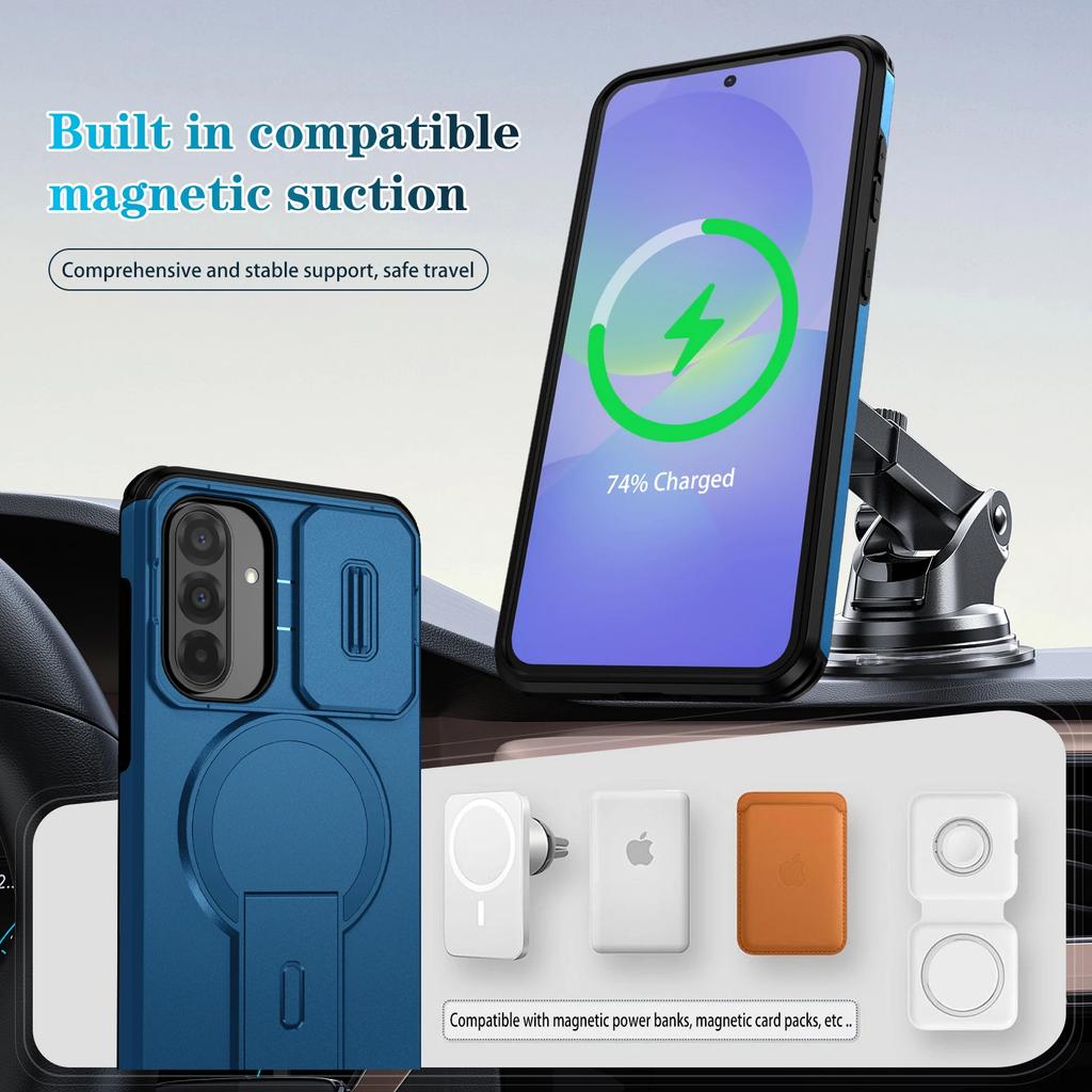 Rotate Bracket Magnetic For Magsafe Case for Samsung Galaxy A17 5G S25 FE A56 A26 A16 A36 S24 Ultra S25 Plus