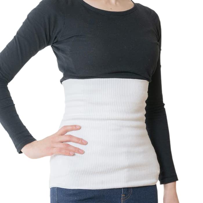 

Bedrock Bath Cotton Ribbed Belt Waist Warm Warmer White (L) 3511-БЛ
