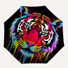 1pc Colorful Tiger Face Automatic Opening and Closing Umbrella - Small Umbrella Suitable for Various Occasions A019