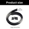 Car Body Styling Carbon Fiber Trim Set With Aerodynamic Spoiler Rubber Sealing Fit Door Window Trunk Edge Protection ABS Material Weatherproof Design