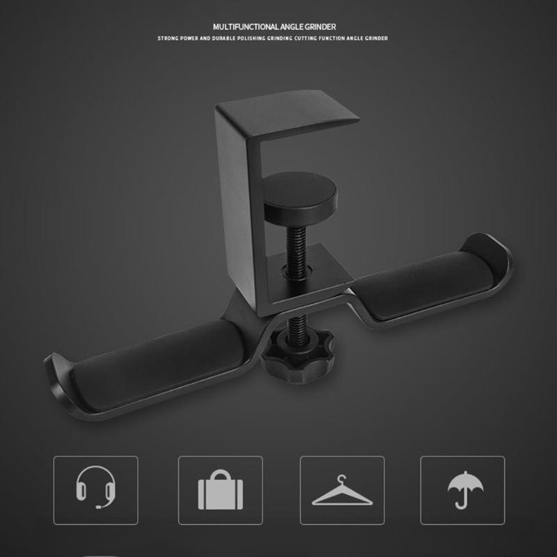Headset Mount Stand HeadPhone Holder Solid Mounting Supporting Bar for Most Headphone Size Solid Material Frame