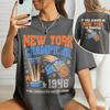 2026 New York Champions Knicks Fans NYC Vintage T-shirt Cotton Men Women Summer New Tee Streetwear Y2k Harajuku Fashion Loose Casual Oversized Top