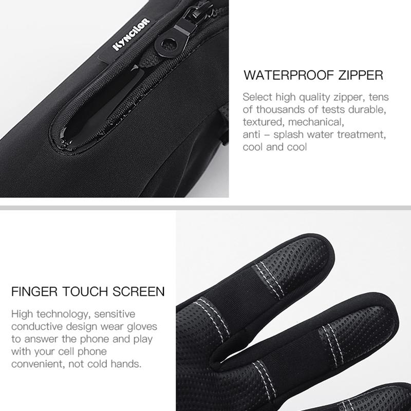 Hiking Gloves Full Finger Windproof Anti-stick Waterproof Climbing Mount Bicycle