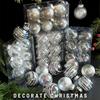 6PC/Set Christmas Ball Ornaments Valentine's Day Hanging Balls Gifts Plastic Balls New Year Multiple Options Available