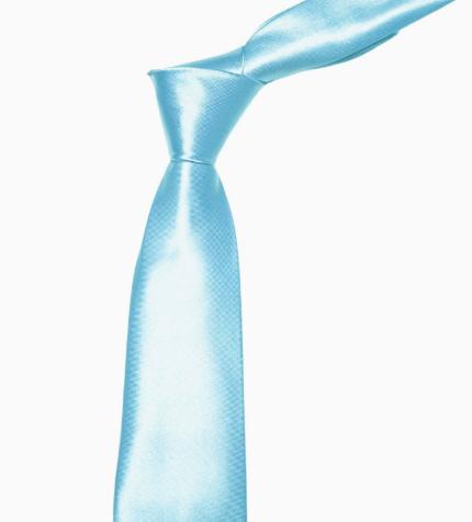 Light Blue Long Necktie for Men, Formal Tie for Business and Weddings