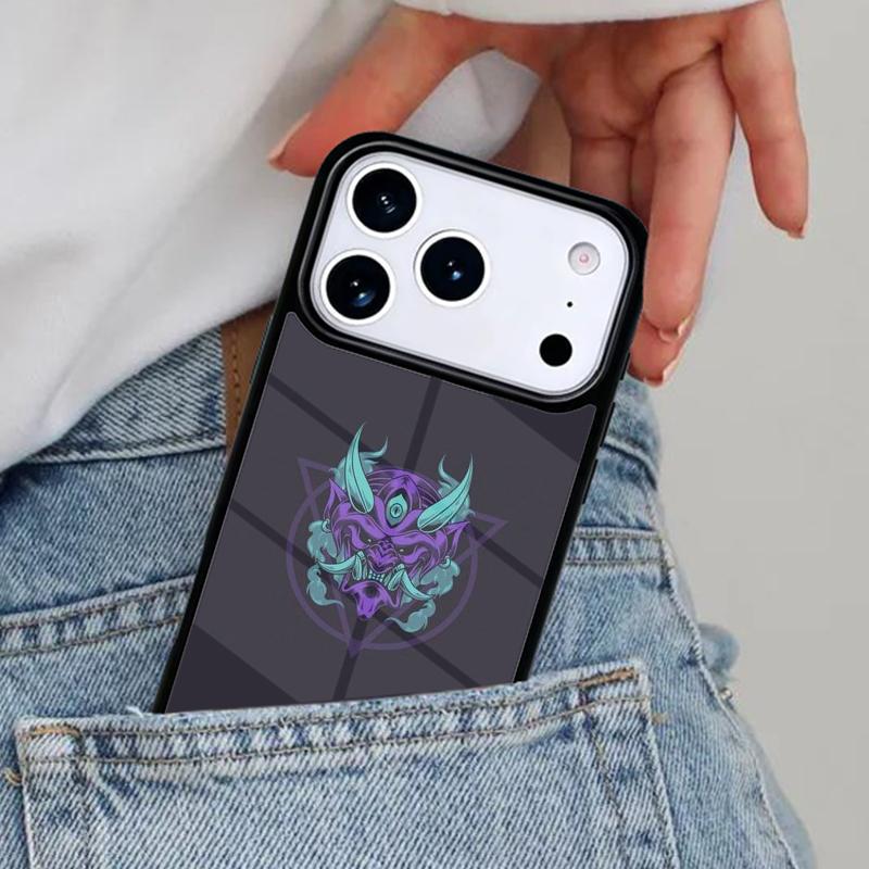 Hannya Demon Oni Phone Case for iPhone 16e 15 14 13 12 17 Pro Max Plus Air 17pro Cover Coque
