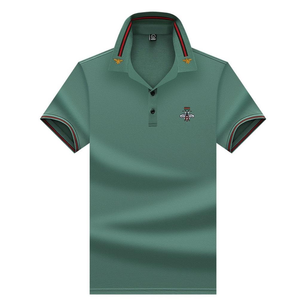 STORN Luxury Brand Quality Men's Polo Shirt Exquisite Bee Embroid Short Sleeve Summer Lapel T-Shirt Business Casual Trend Menswea Top