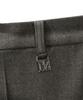Teulimingbeodeu Side Buckle Wrap Skirt Pants [ Brown ]