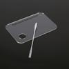 Clear Acrylic Makeup Nail Art Cosmetic Mixing Palette & Stainless Spatula Tool Set