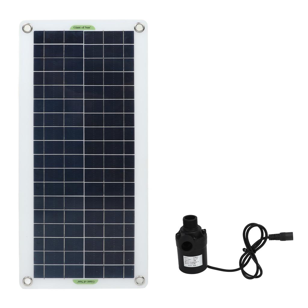 Solar Water Pump Kit 30W Polycrystalline Silicon 800L Per Hour Solar Power Water Pump for RV Greenho