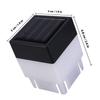 4Pcs Solar Fence Light Monocrystalline Panel High Brightness LED Lamp Outdoor Garden Patio Corridor Landscape Light