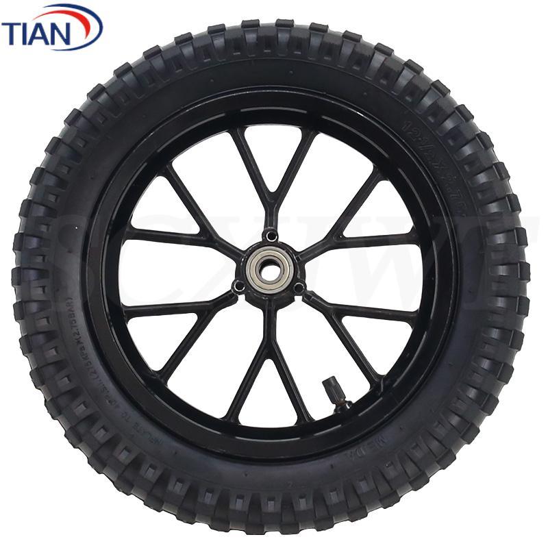 Hochwertiges Kinder-Minimotorrad 12 1/2X2.75 Hinterrad Luftreifen Schlauch Felge Auto Aluminiumrad
