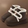 Dames Winter Sneeuwlaarzen met Verdikte Voering voor Antislip, Warmte en Comfortabele Schoenen