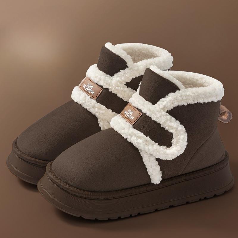 Dames Winter Sneeuwlaarzen met Verdikte Voering voor Antislip, Warmte en Comfortabele Schoenen
