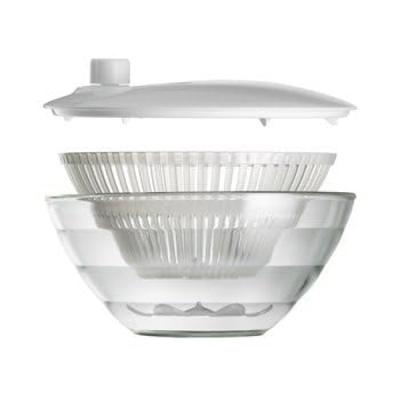 CHERRY TERRACE Allround Bowls Salad Spinner Vegetable Glass Convenient Kitchen Microwave Made In Japan Set, Drainer, Heat-Resistant Bowl, Tool, Safe,