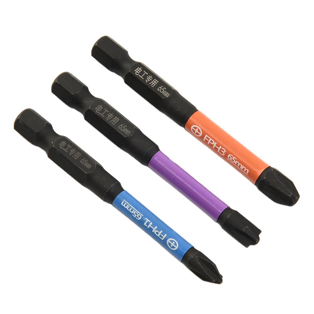 Rostfreie Schraubendreher-Bits, 65 mm, legierter Stahl, FPH1, FPH2