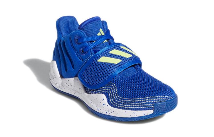 adidas Slip Resistant Abrasion Resistant Low Top Children's Basketball Shoes Children Aged 3 7 Years Old GZ0113