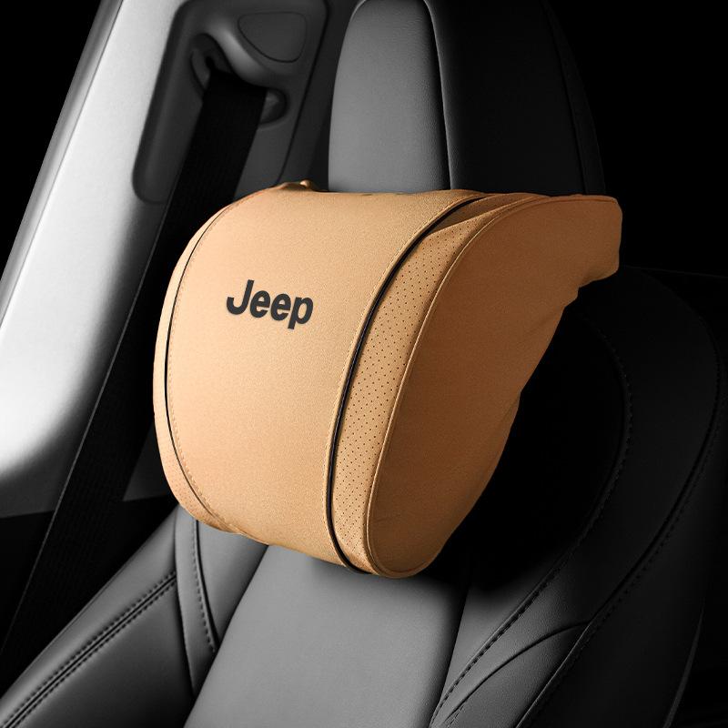 Headrests Waist Cushion Neck Pillow for Jeep Free Light Hero Compass for Wrangler Grand Cherokee Car Travel Comfort Accessories AMZ1
