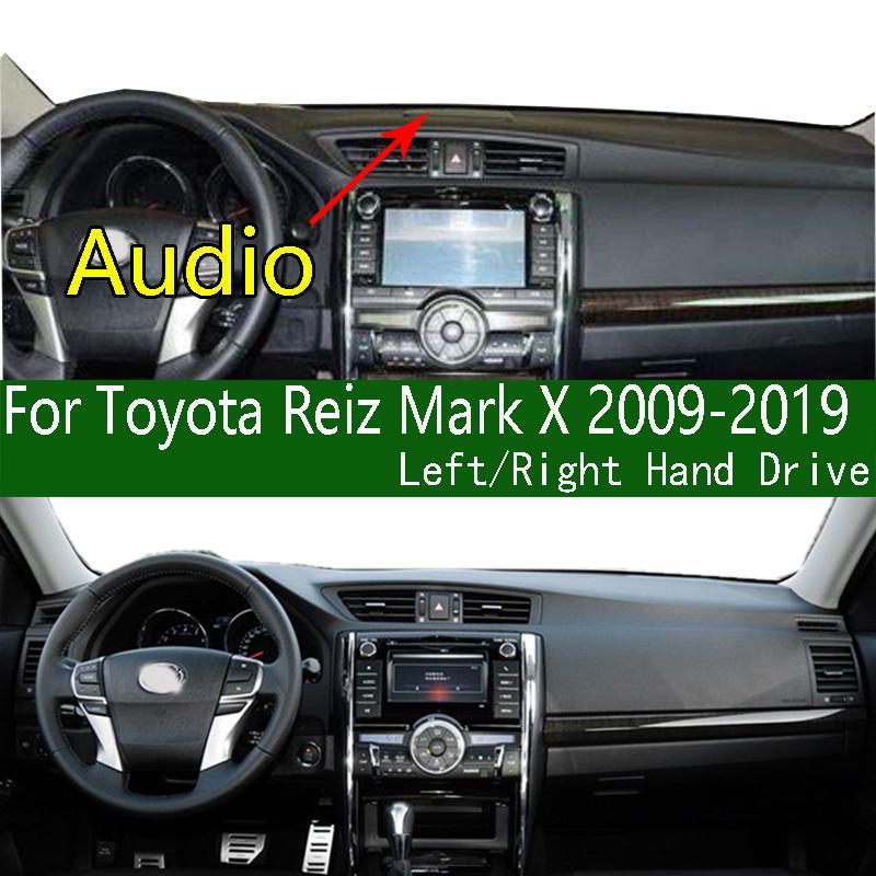 For Toyota Reiz Mark X GRX13 GRX131 X132 X133 X130 GRMN 2009- Dashmat Dashboard Cover Sunscreen Pad Anti-Dirt Dash Mat