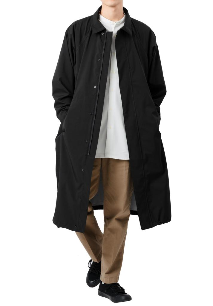 Balmacaan For Both Sun and Balmacaan For Men and Women [Ametohare] Raincoat, Coat, Rain, Waterproof, AH-300, 3-Layer Coat, (Black, L)