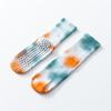 New Printed and Dyed Yoga Calf Socks Cotton Anti Slip and Contrasting Color Floor Socks