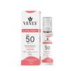 VEVLY Sunscreen SPF 50 PA++++, Broad Spectrum UVA/UVB, Lightweight Gel Formula, No White Cast, Matte Finish, All Skin Types (50ML)